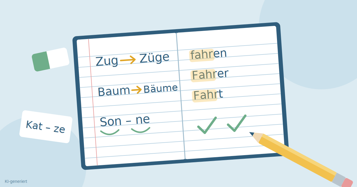heft mit beispeilen für deutsche rechschreibung 
